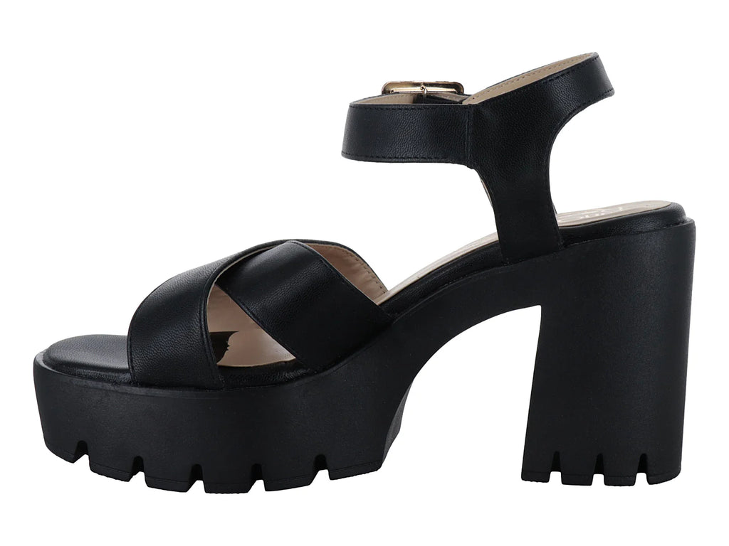 Sandalias Luna Rosa Plataforma Negro