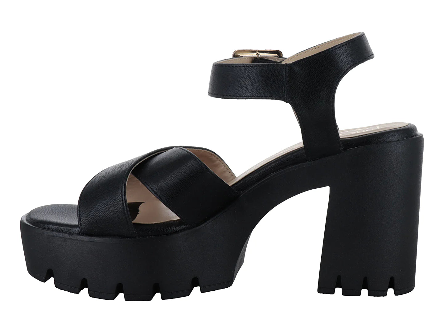 Sandalias Luna Rosa Plataforma Negro