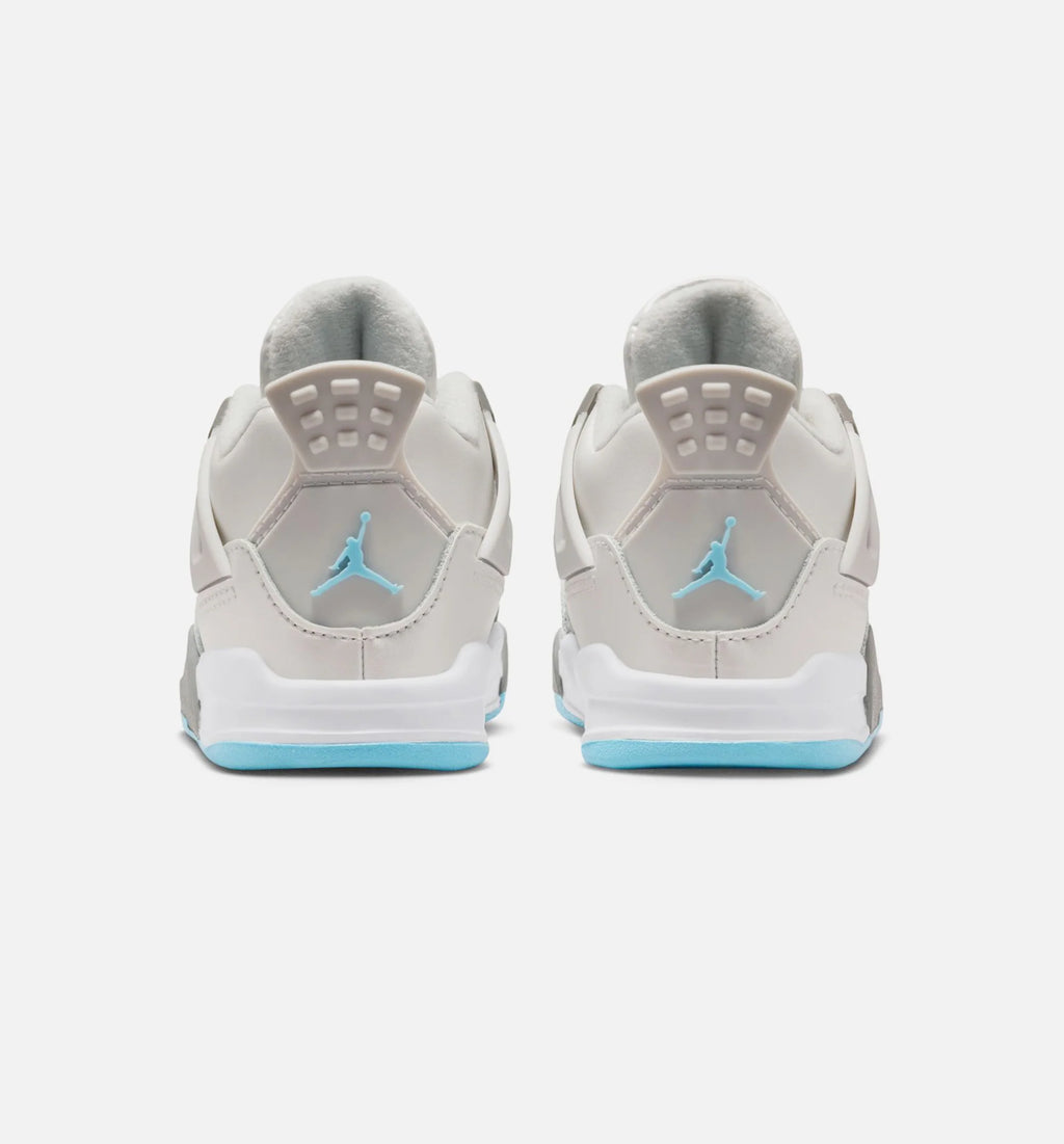 Air Jordan 4 Retro Blue Chill Infant Toddler Lifestyle Shoe Photon Dust Blue Chill Flat Pewter White Blue Tint