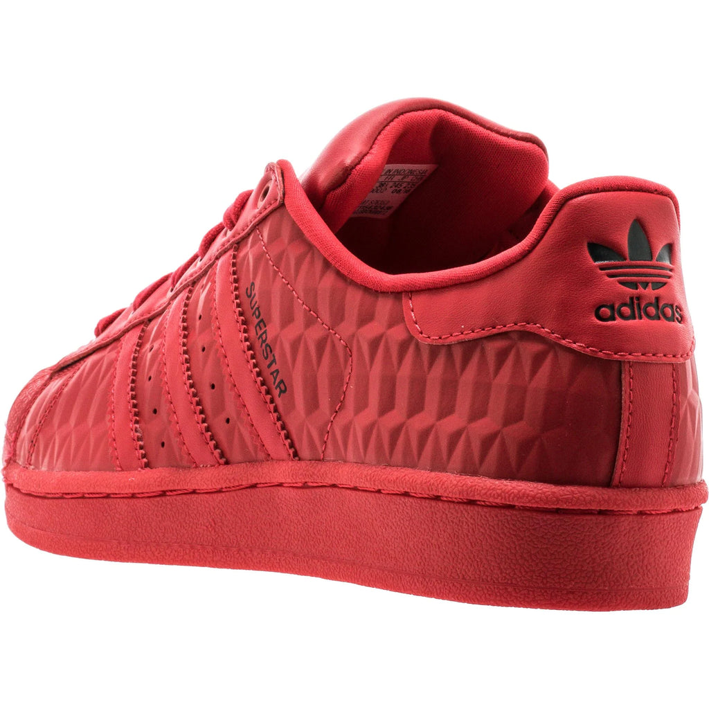 Superstar Grade School Lifestyle Shoe Triple Red