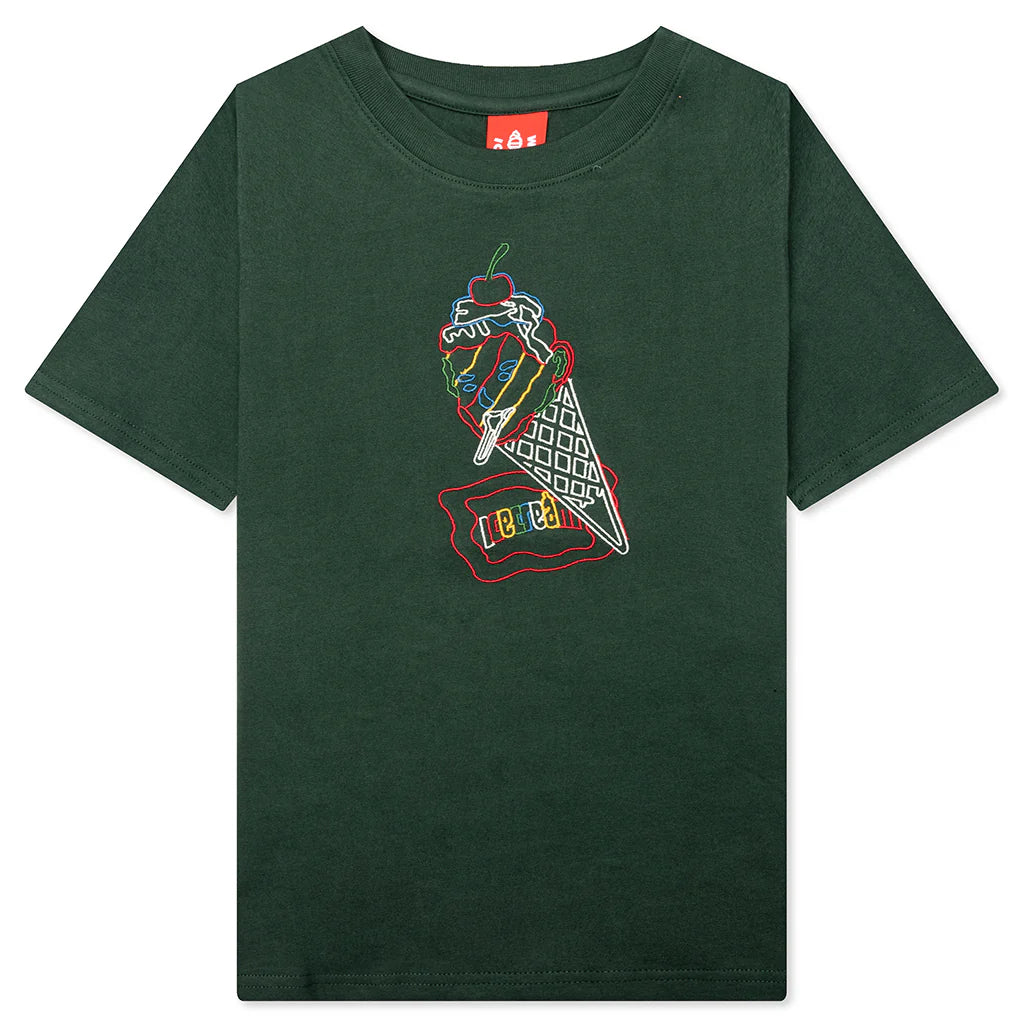 Kids Coneman S S Knit Jungle Green