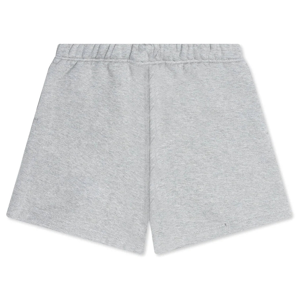 Kids Fleece Soccer Short Concrete Heather