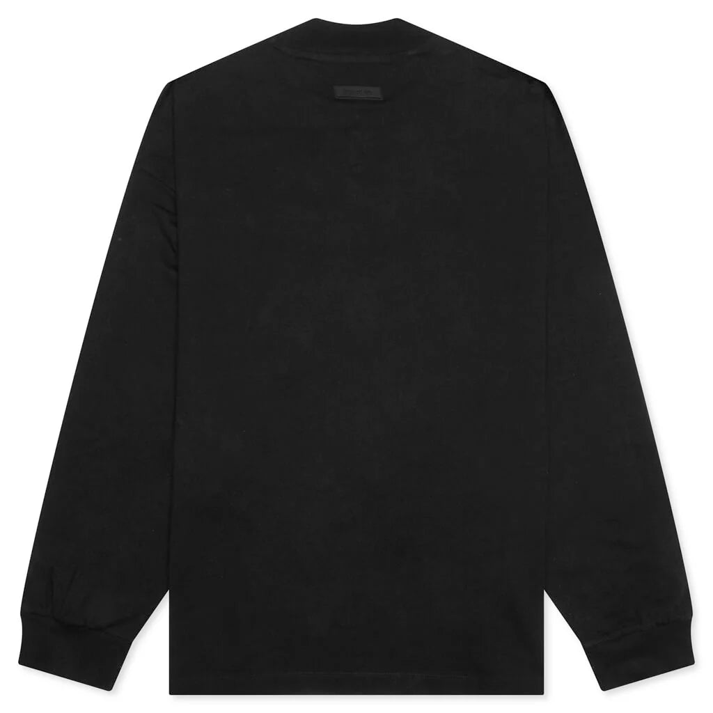 L S Tee Jet Black