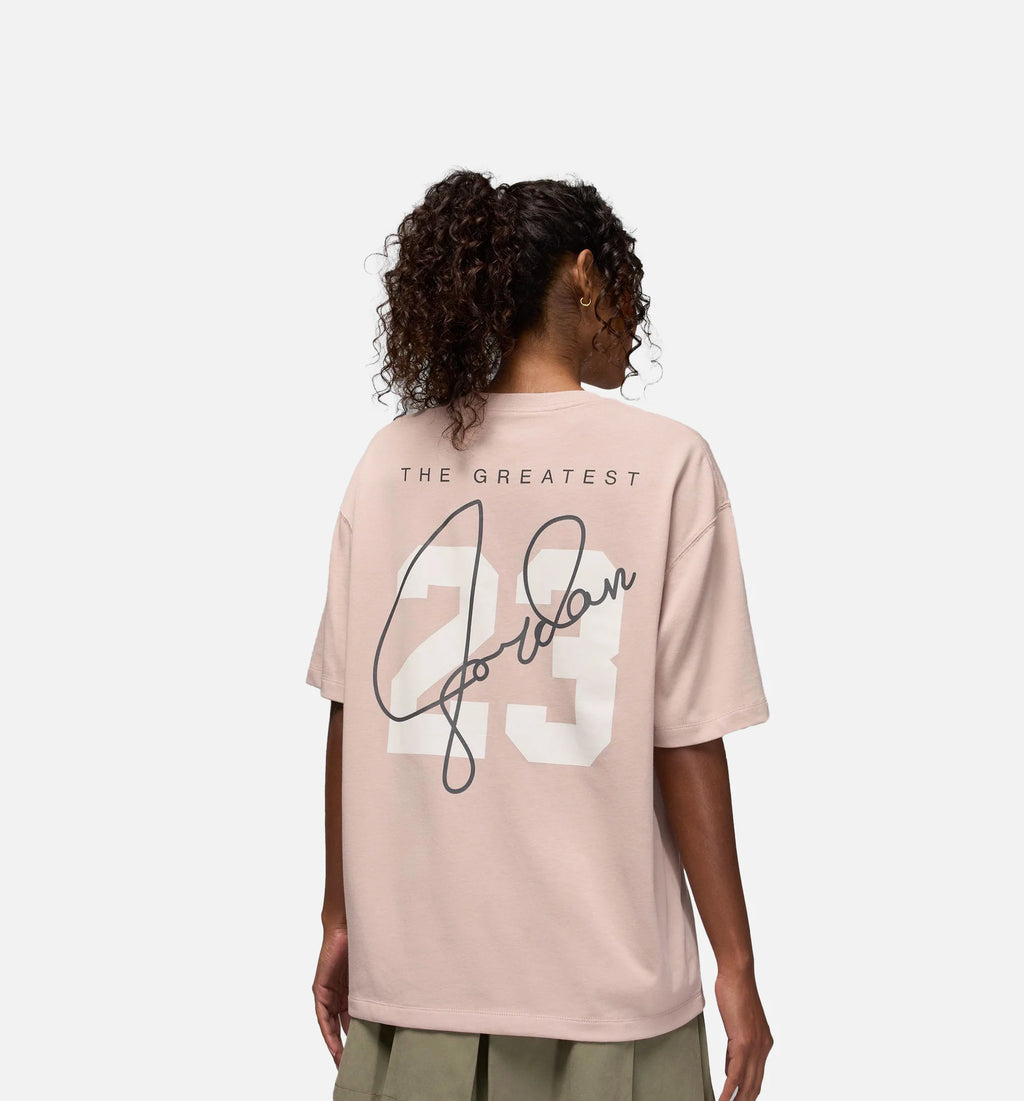 Brooklyn Essentials Graphic Womens Short Sleeve Shirt Fossil Stone
