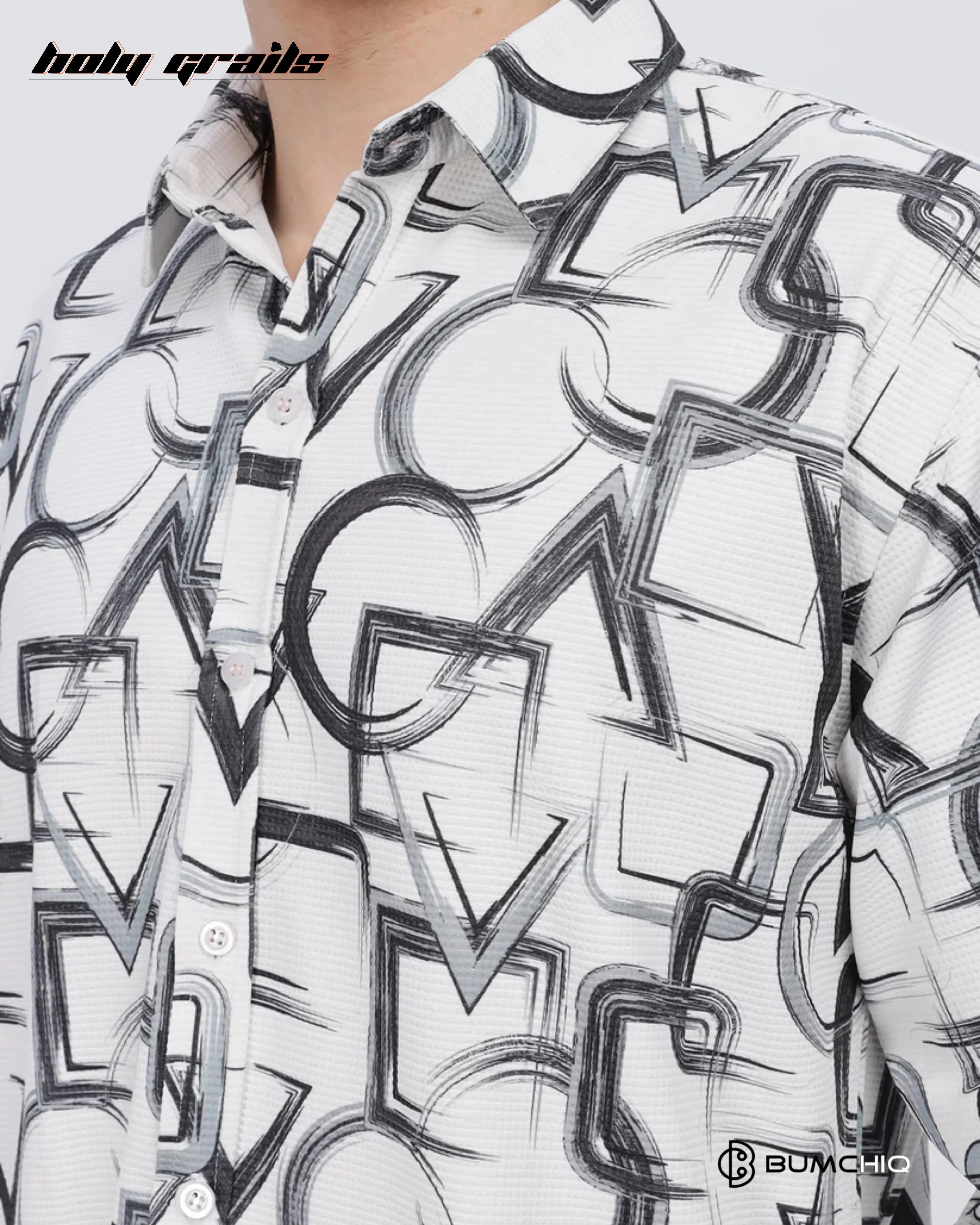 Black Geometrical Shirt HG x Bumchiq