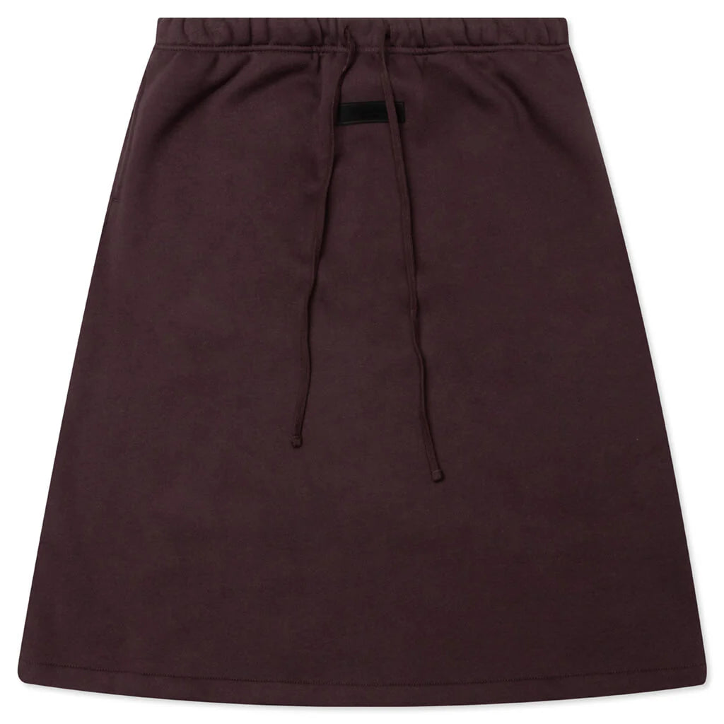 Womens Midlength Skirt Plum