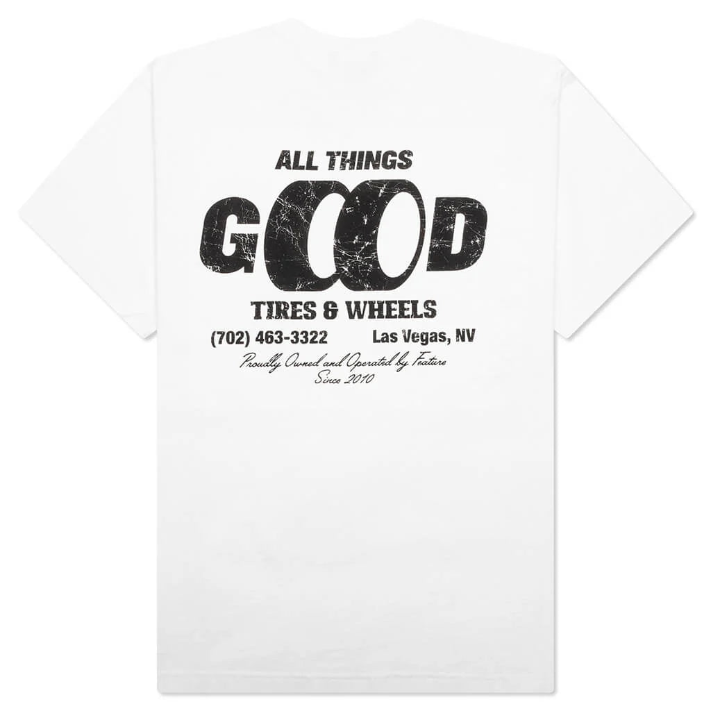 ATG Tires Tee White
