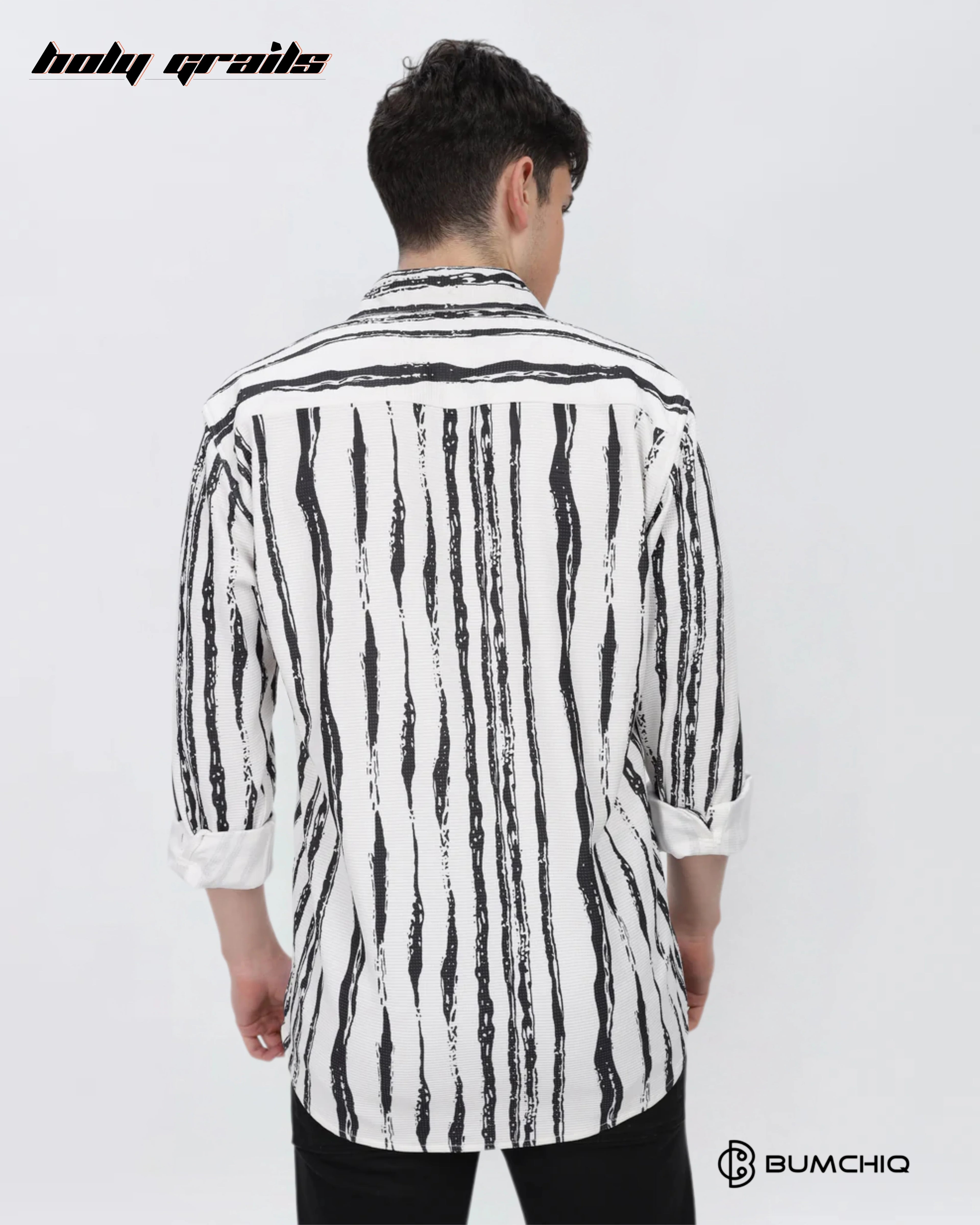 Black Line Abstract Shirt HG x Bumchiq