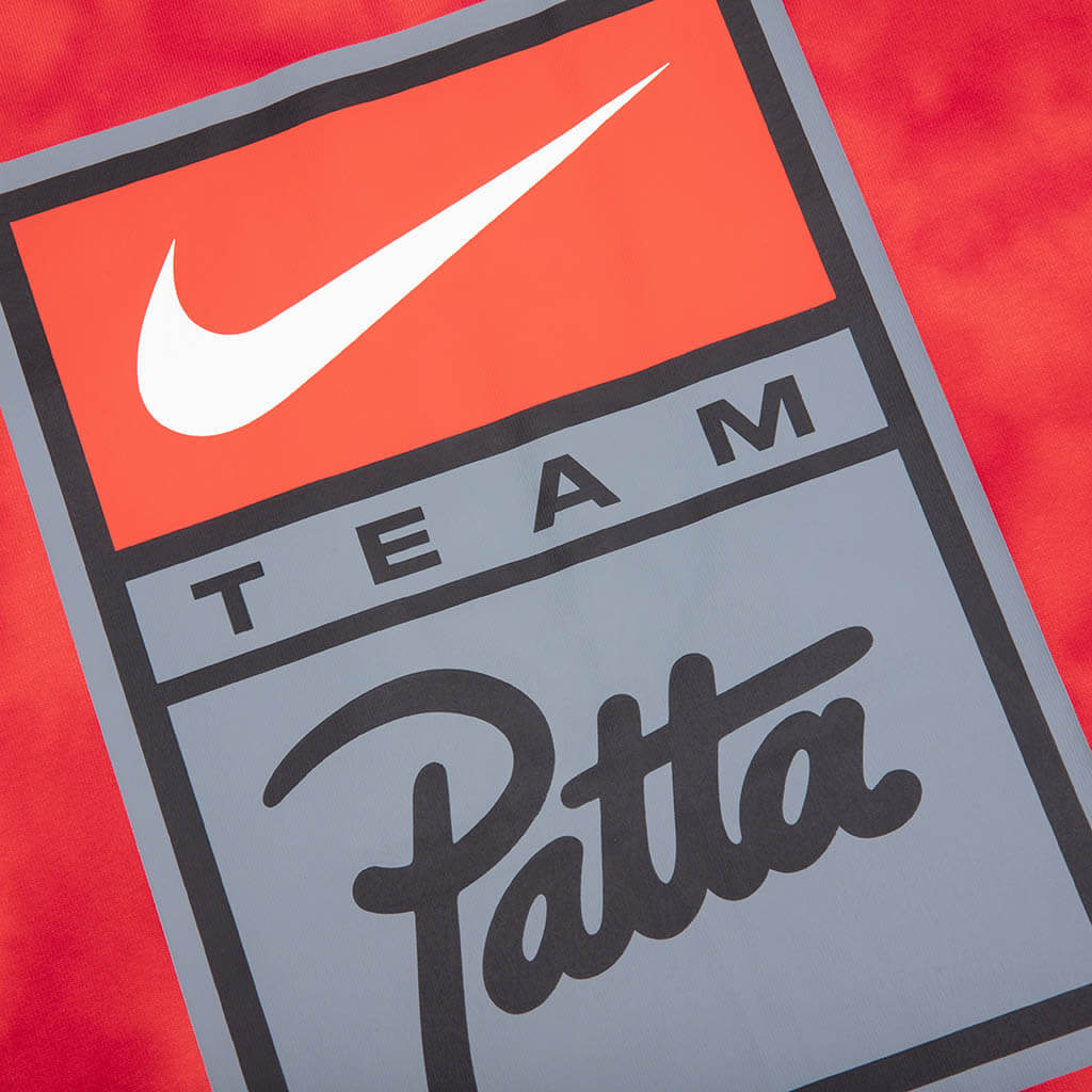 Nike x Patta T Shirt Rush Red University Red Gym Red