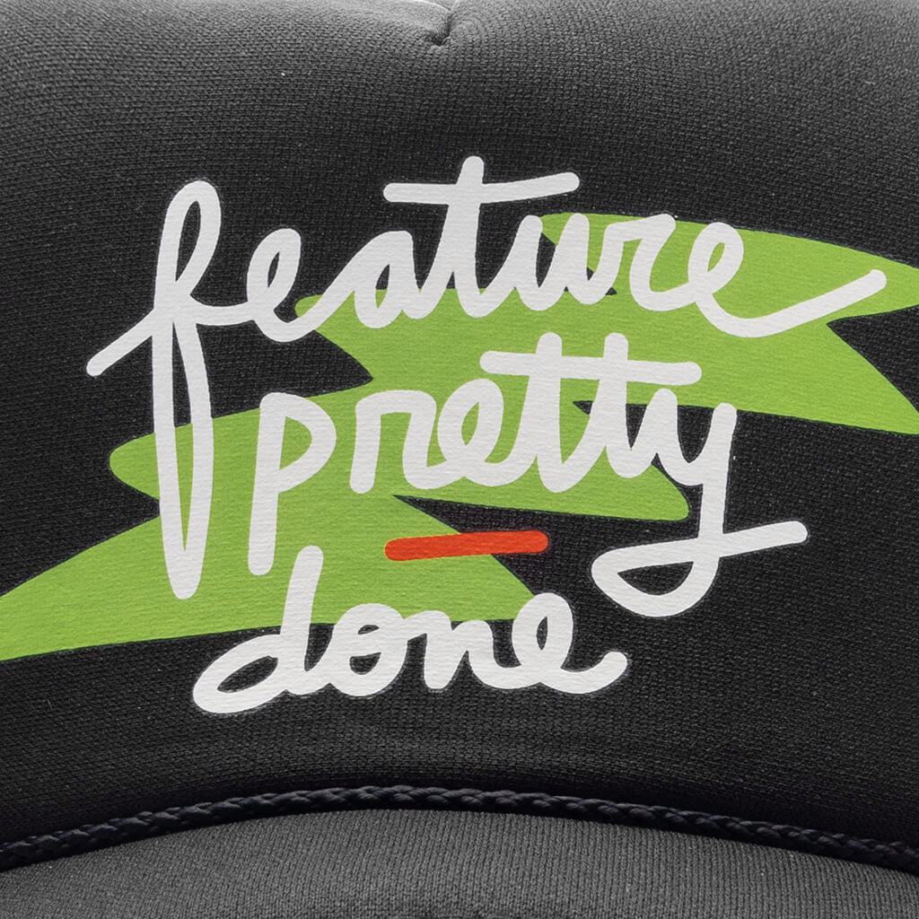 Feature x Pretty Done Lightning Trucker Black