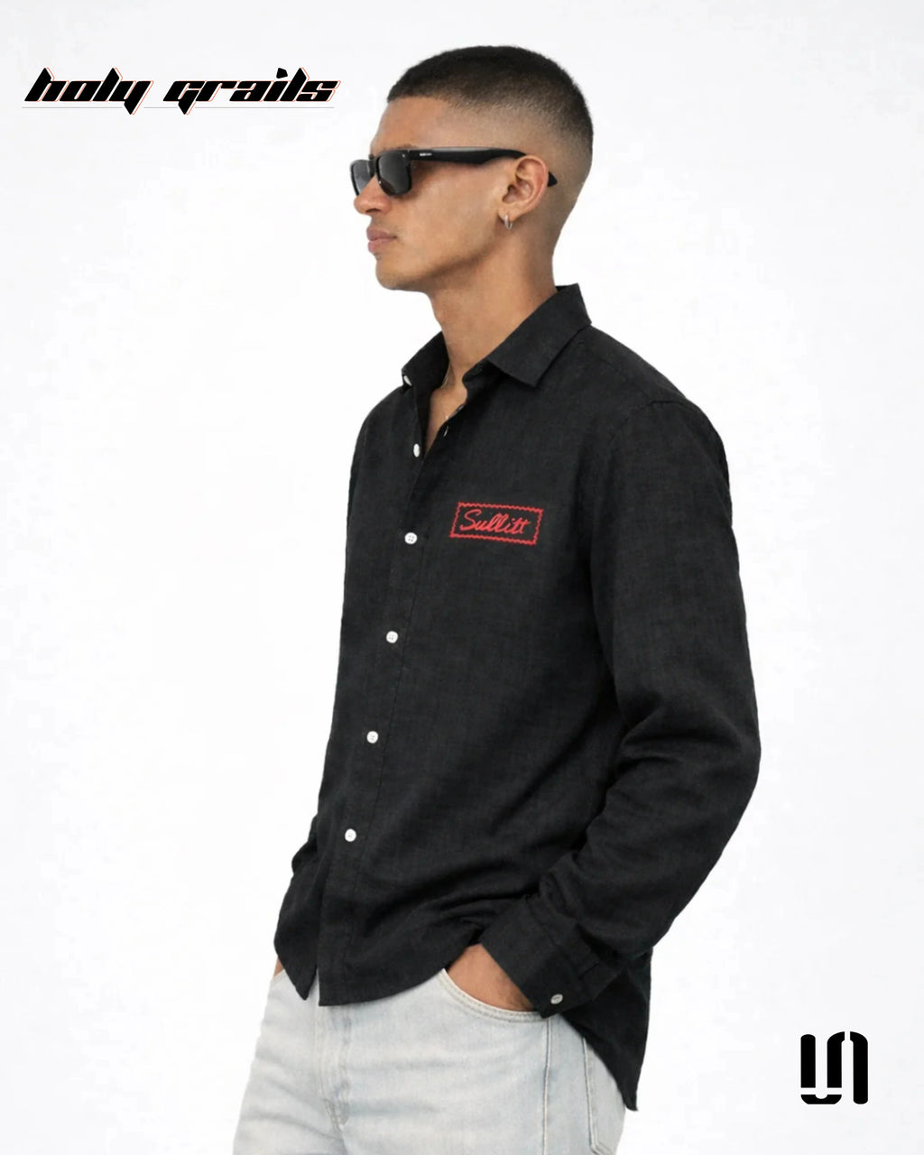 Midnight Black Linen Shirt HG x Sullitt