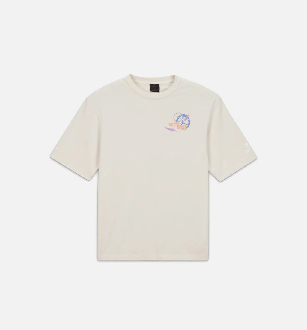 Air Jordan x DJ Khaled Mens Short Sleeve Shirt Beige