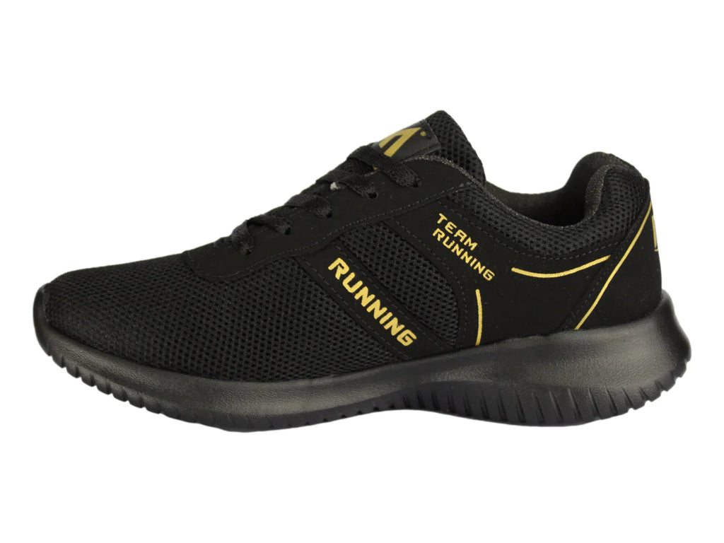 Tenis Alterno Negro con Oro para Mujer