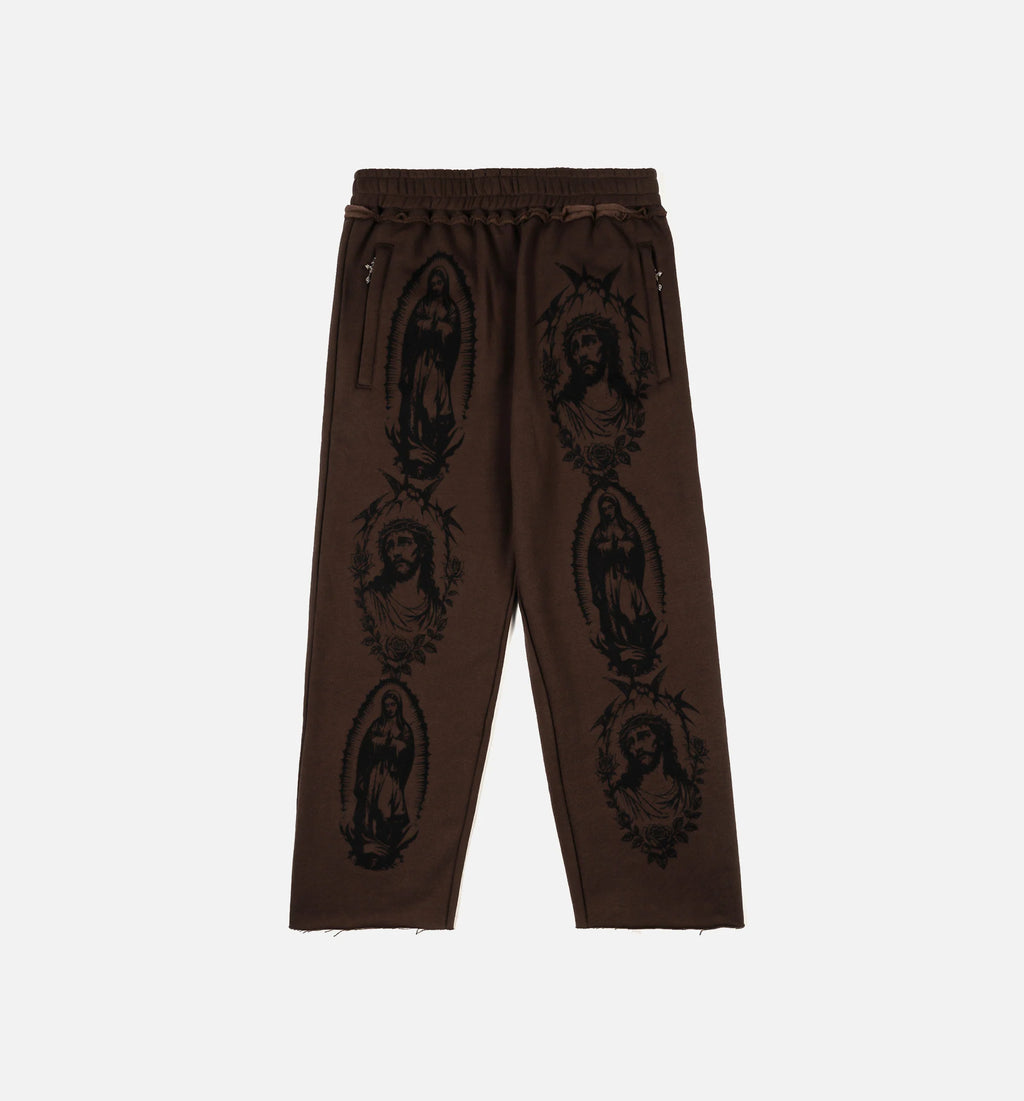 The Ultimate Sacrifice Fleece Mens Sweatpants Brown Black