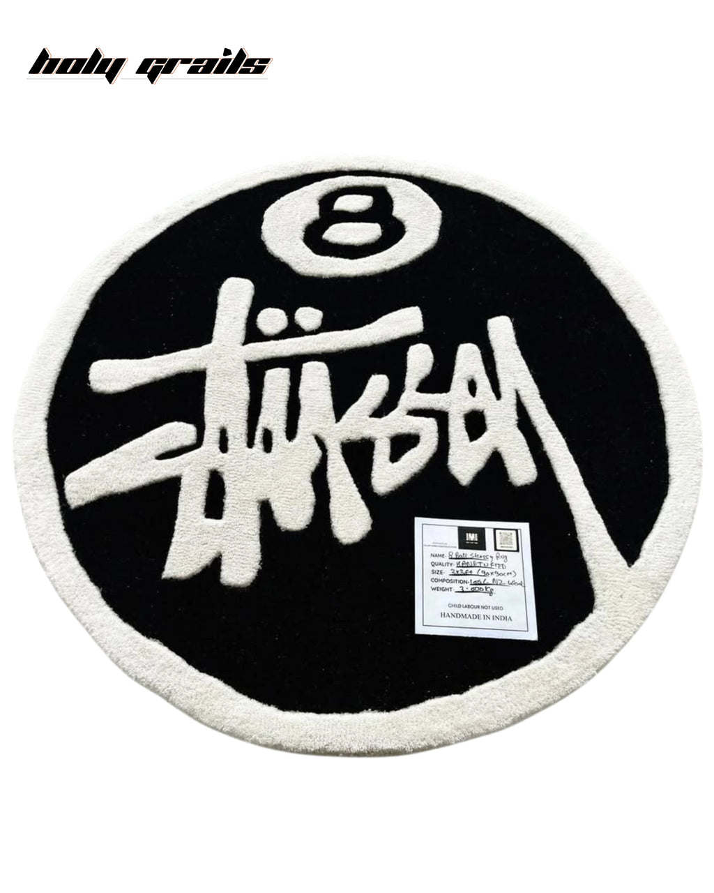 Stussy 8 Ball Hand Tufted Rug