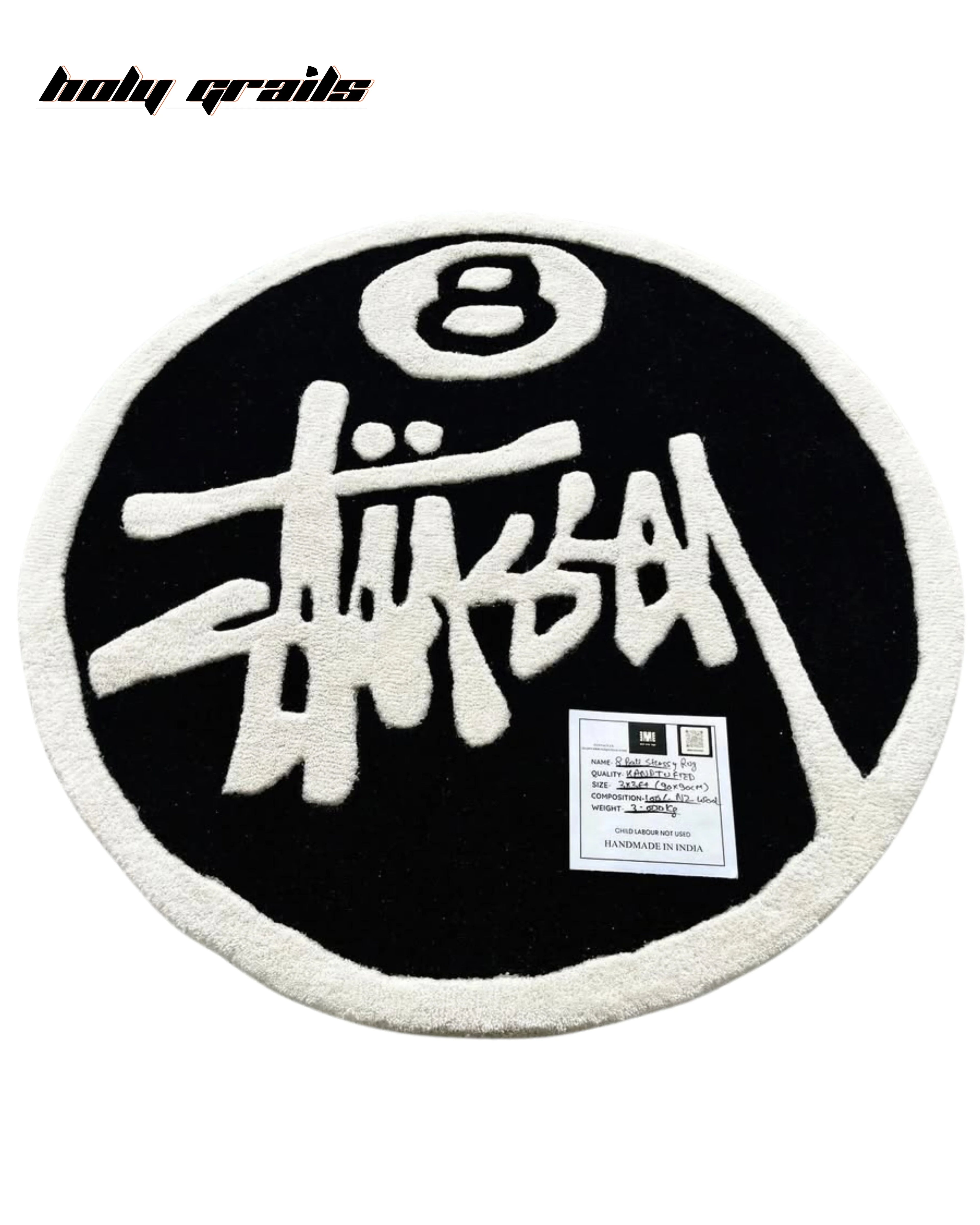 Stussy 8 Ball Hand Tufted Rug