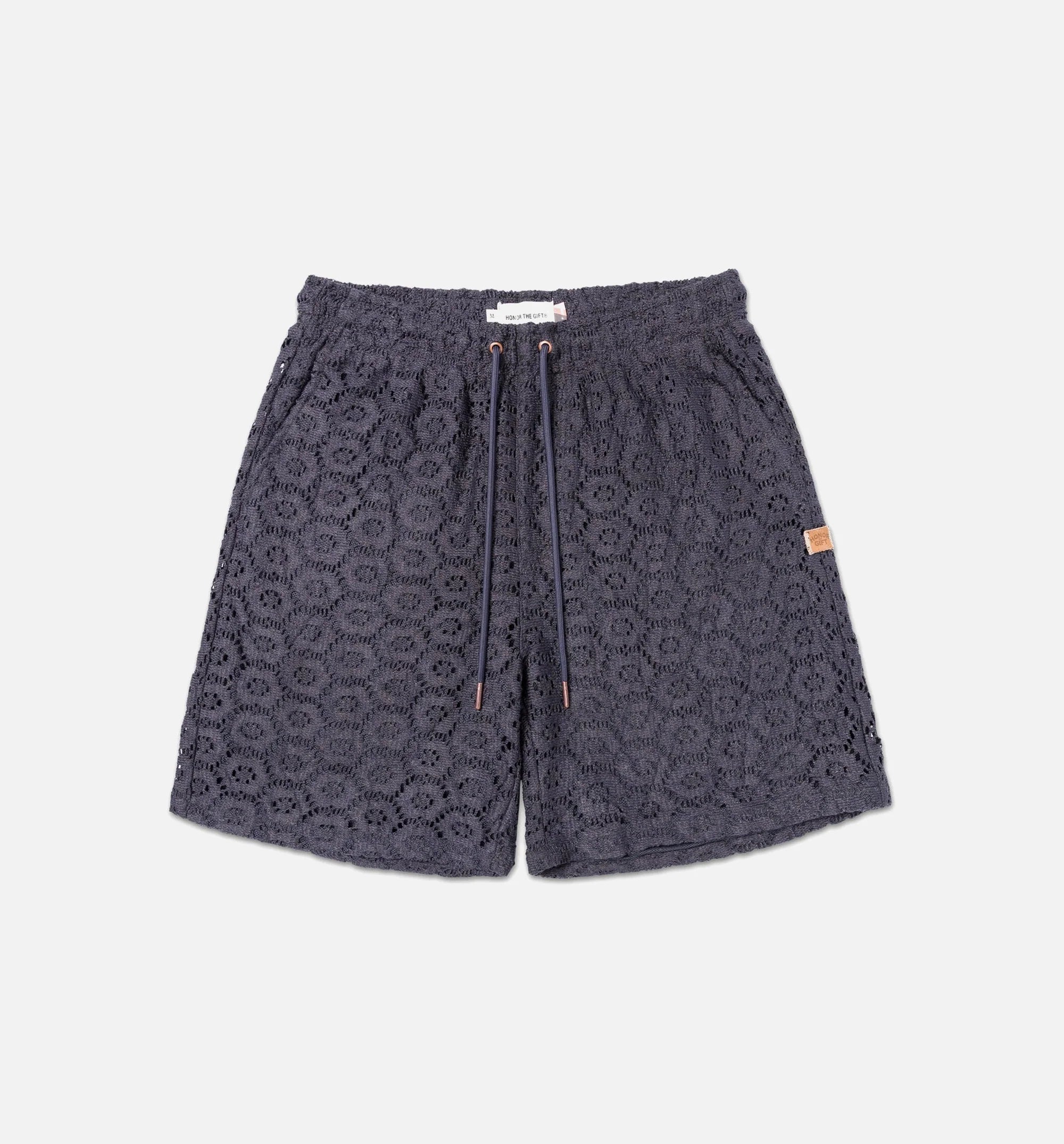 Crochet Mens Shorts Black