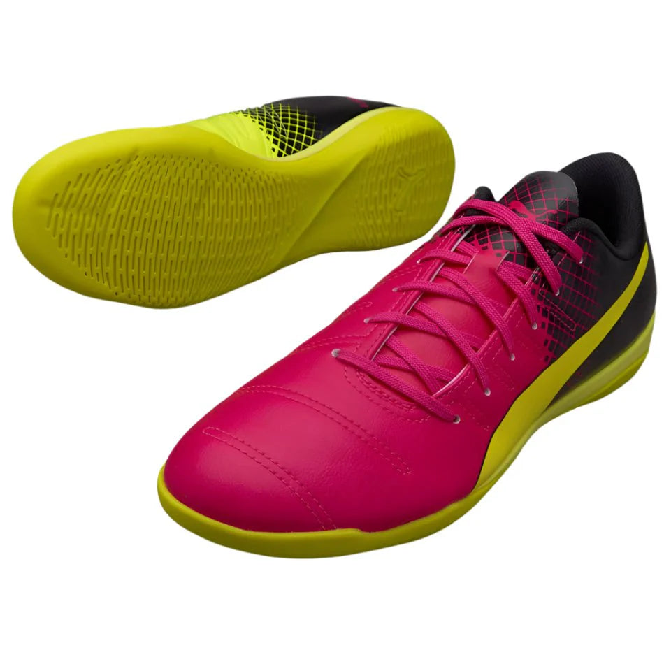 PUMA Evopower 43 Tricks IT Indoor Boots Pink Glo Safety Yellow