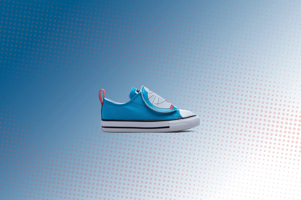 Converse x Doraemon Chuck Taylor All Star 1V OX Hawaiian Ocean Habanero Gold Flamingo