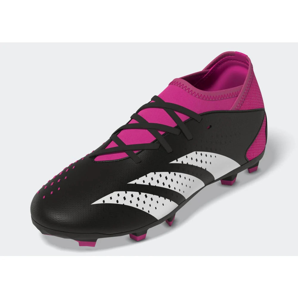adidas Kids Predator Accuracy3 J FG Firm Ground Soccer Cleats Black Pink