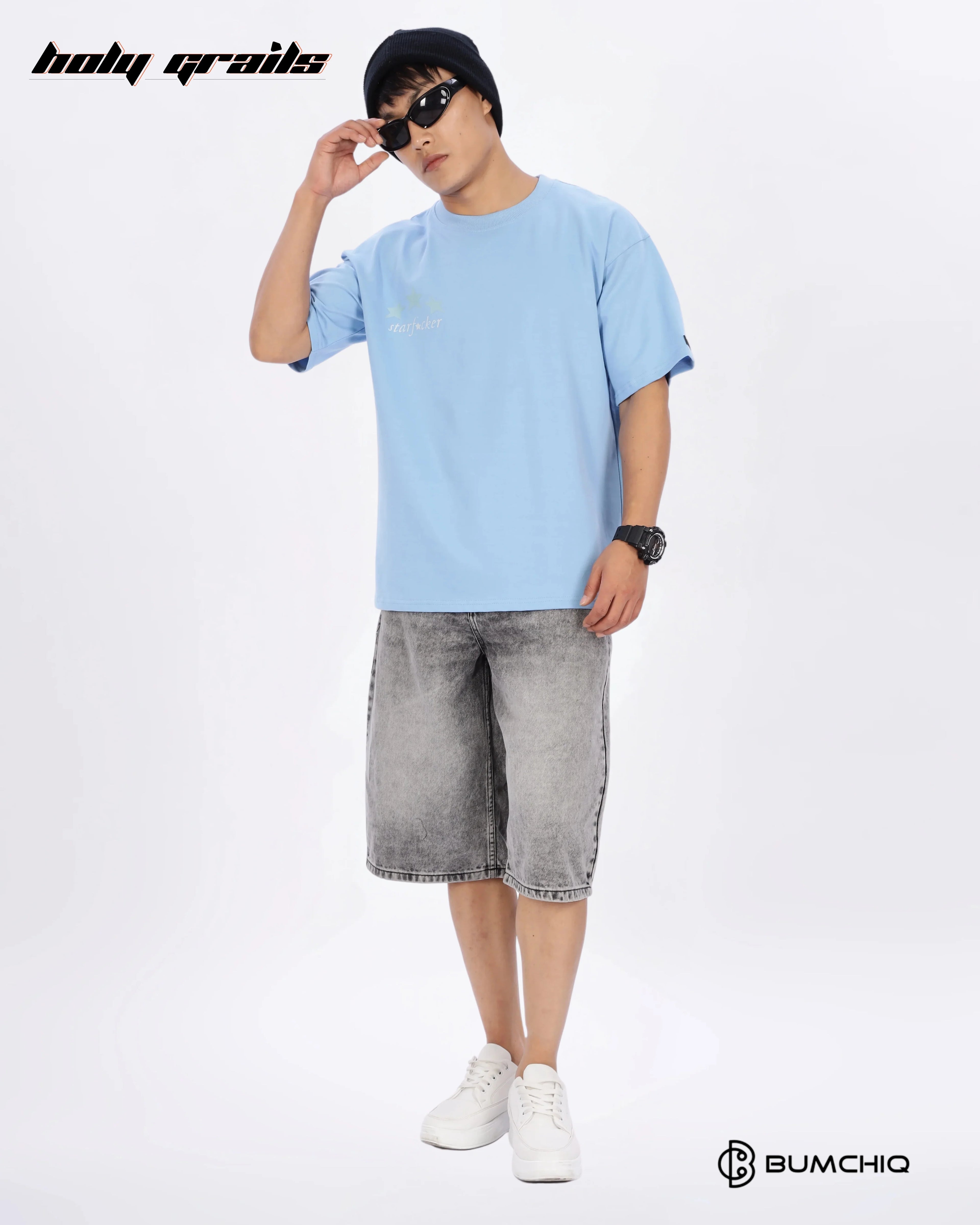 Baby Born Blue Oversize Tee HG x Bumchiq