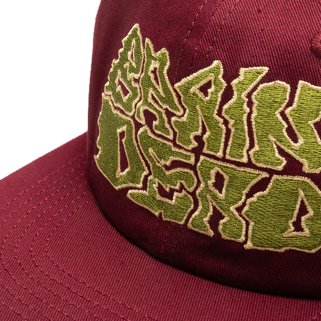 Prehistoric Twill Six Panel Hat Maroon