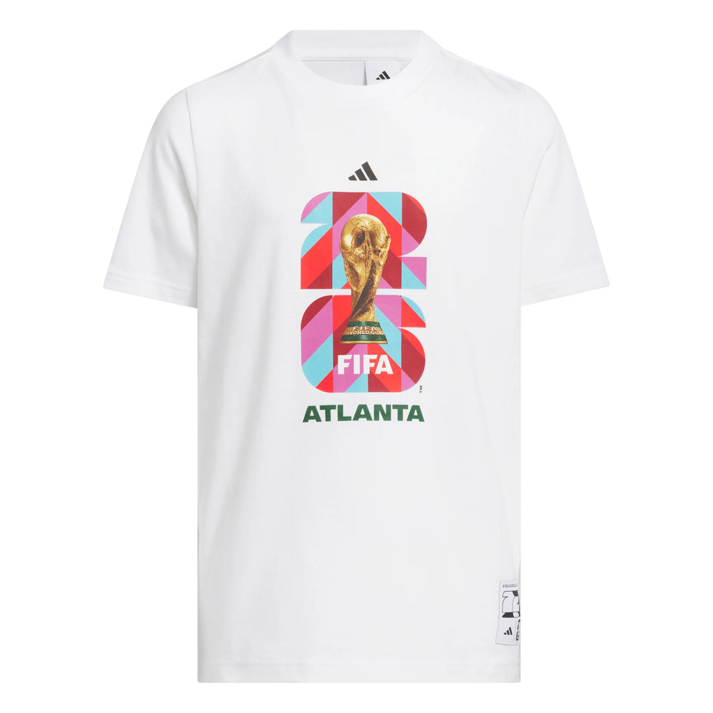 adidas FIFA World Cup 26 Host City Atlanta Graphic Youth Soccer Jersey White