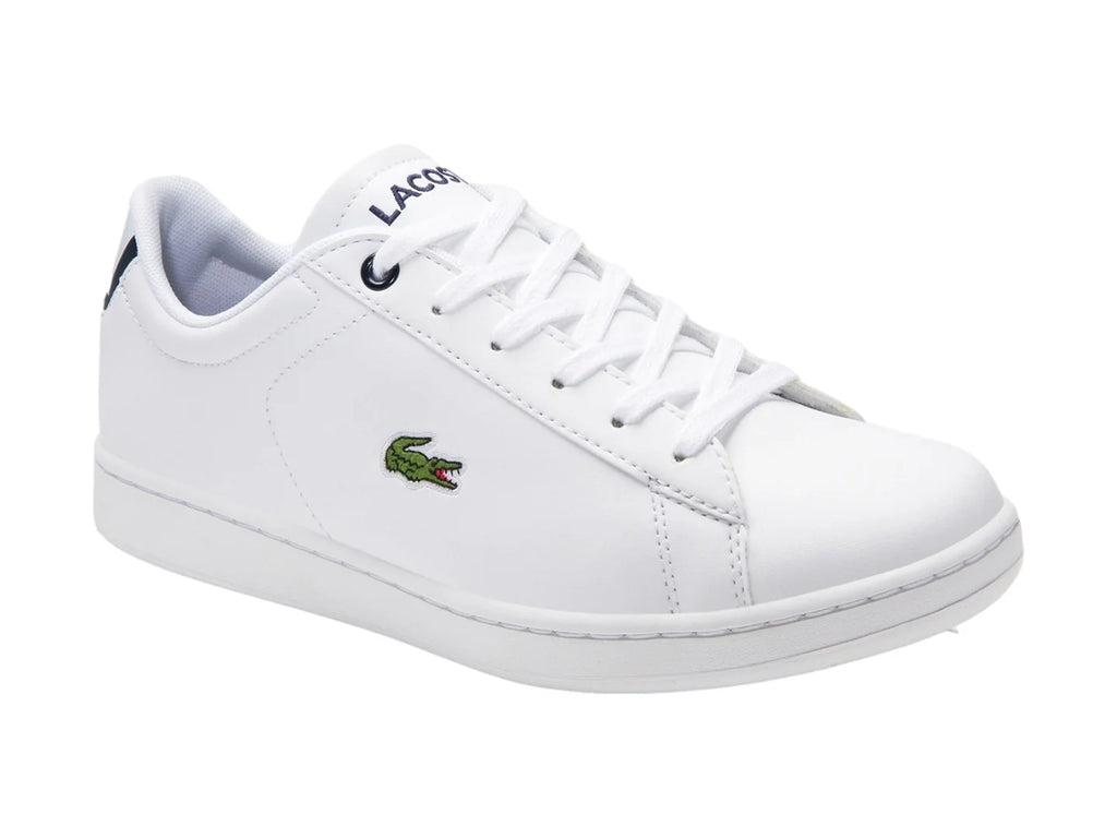 Tenis Lacoste Carnaby Evo Blanco y Azul para Niño