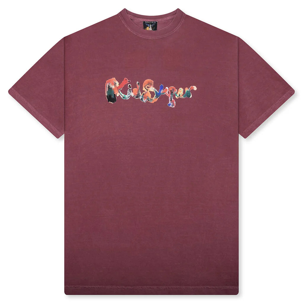 Watercolor Tee Burgundy