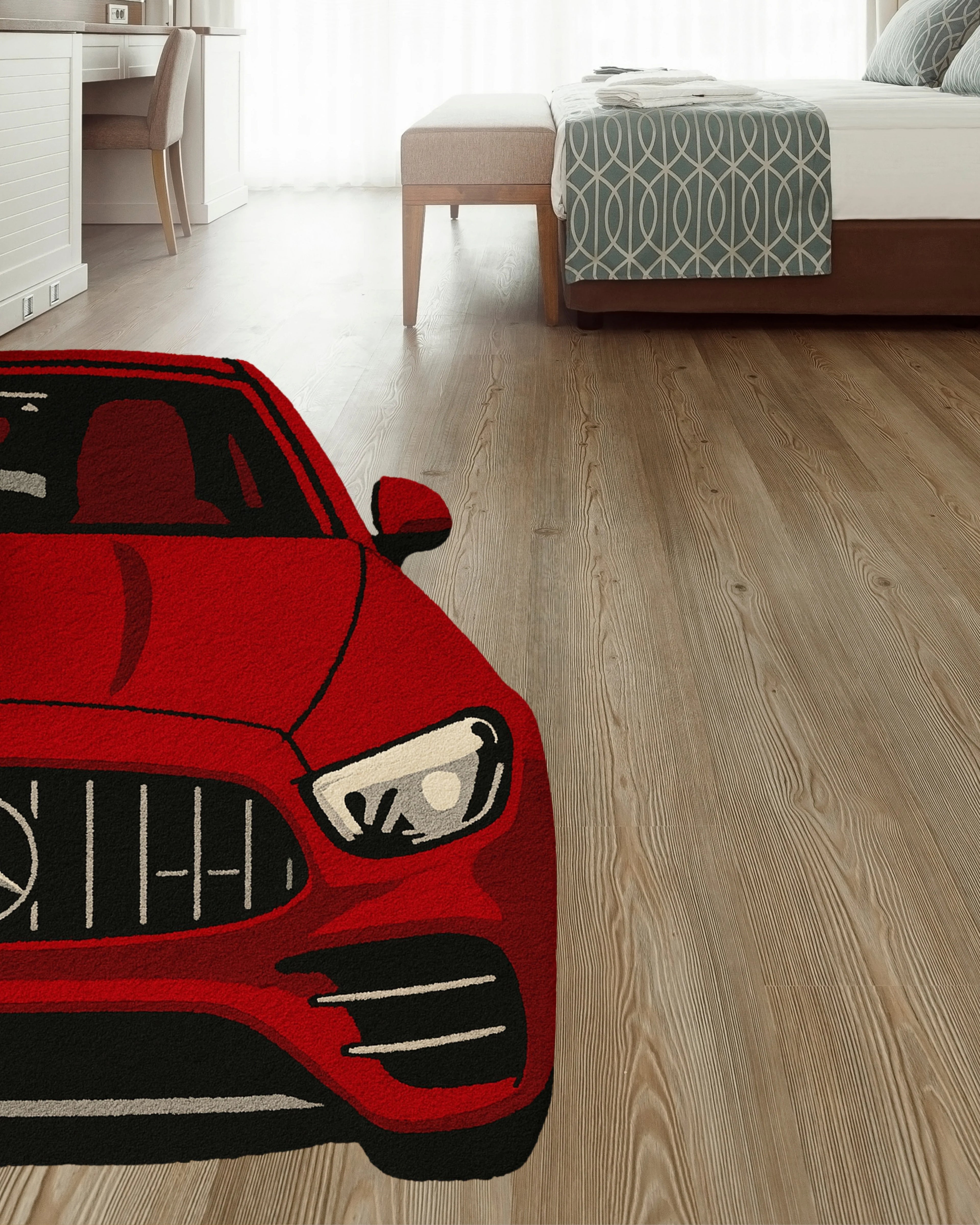 Redline Racer Hand Tufted Rug