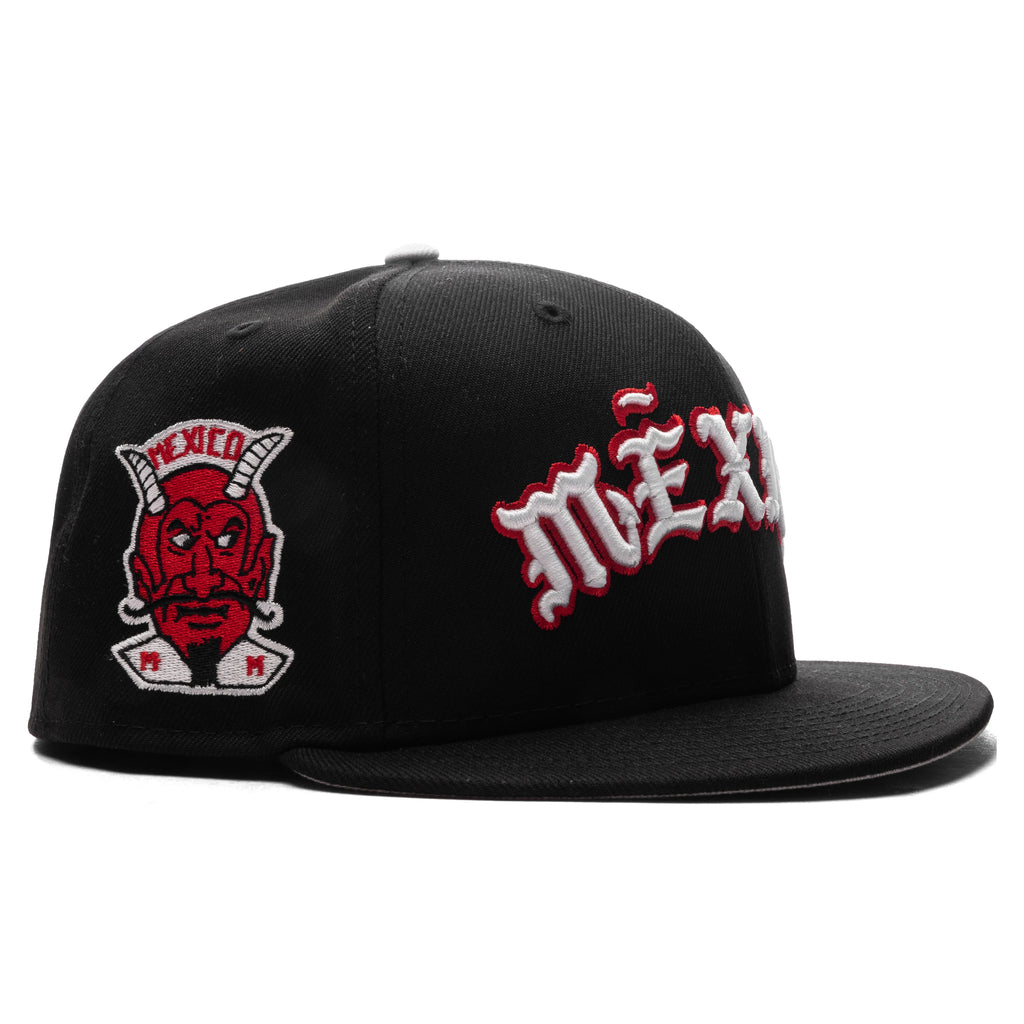 New Era x Born x Raised 59FIFTY LMB Diablos Rojos del México Wordmark Black