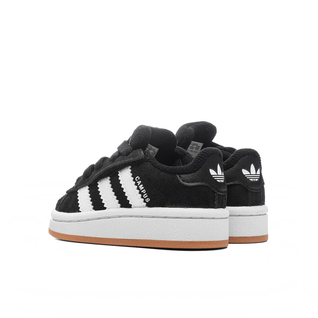 Toddlers Campus 00s Comfort Elastic Lace Core Black Cloud White Gum