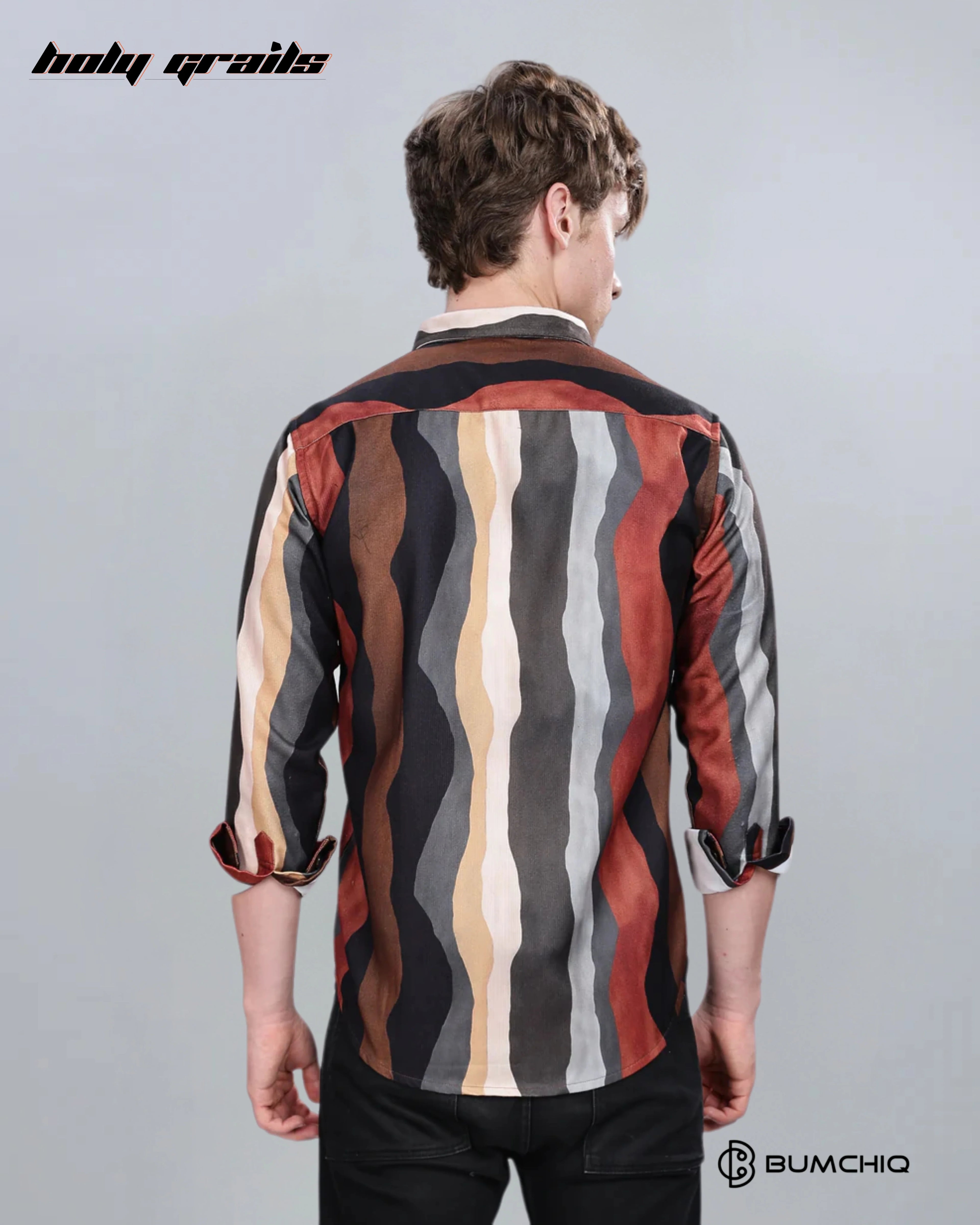 Brown Wavy Overshirt HG x Bumchiq