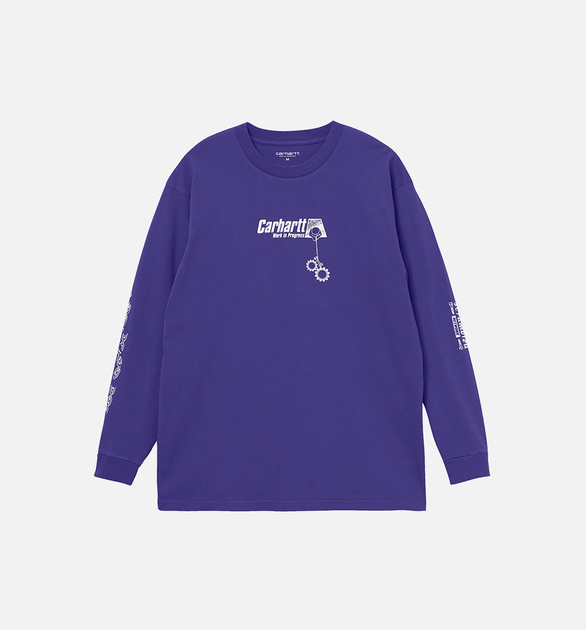 Scramble Long Sleeve Tee Mens T Shirt Purple