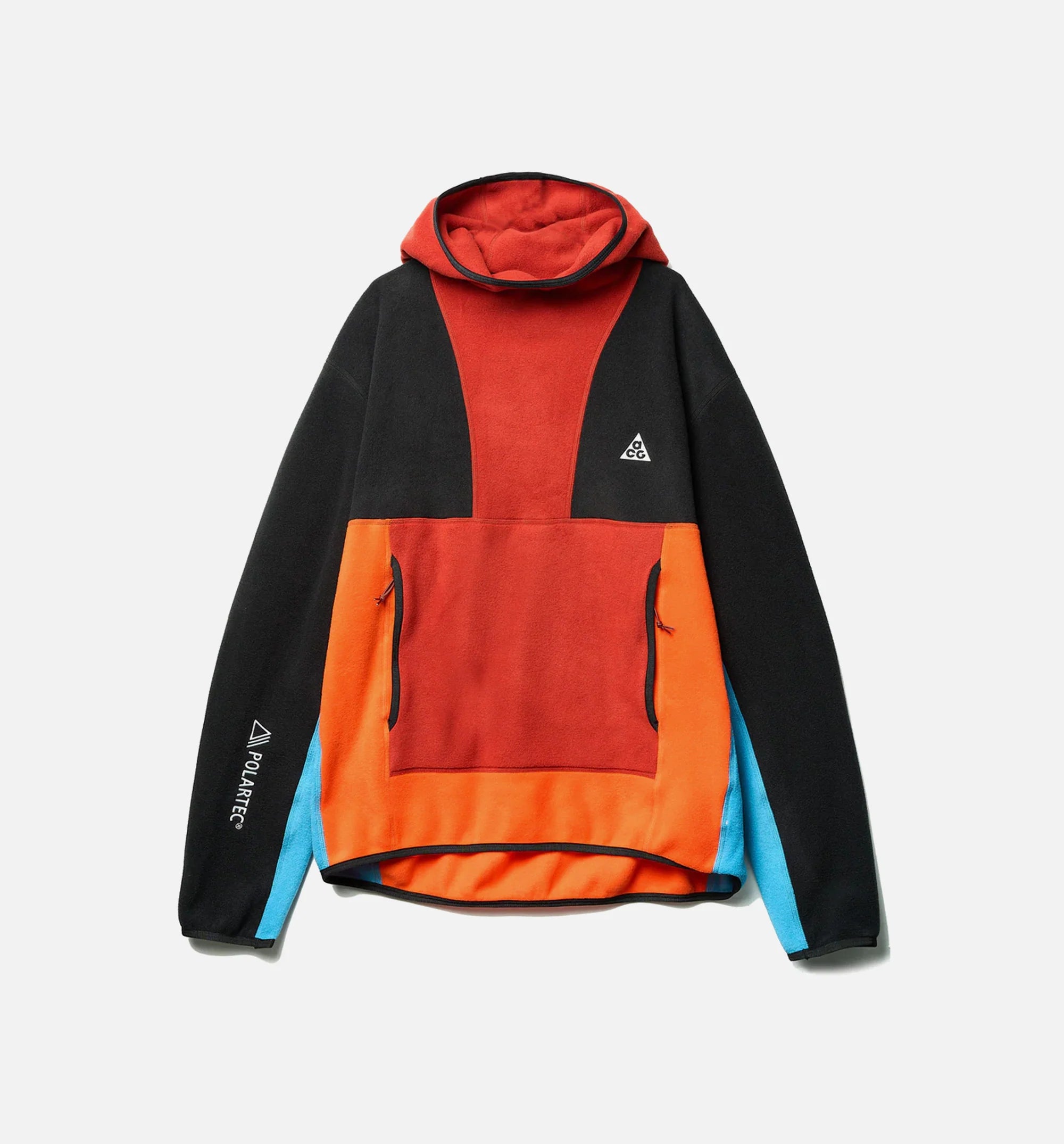ACG Polartec Wolf Tree Cinnabar Pullover Mens Hoodie Orange Black