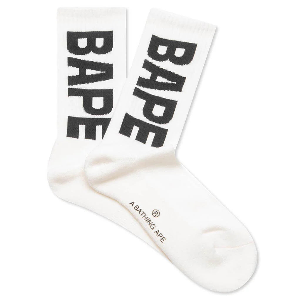 Bape Socks White