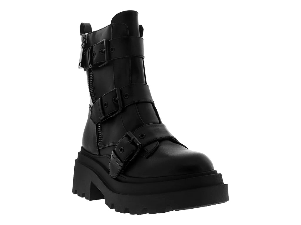 Botines Combat Guess Negros para Mujer