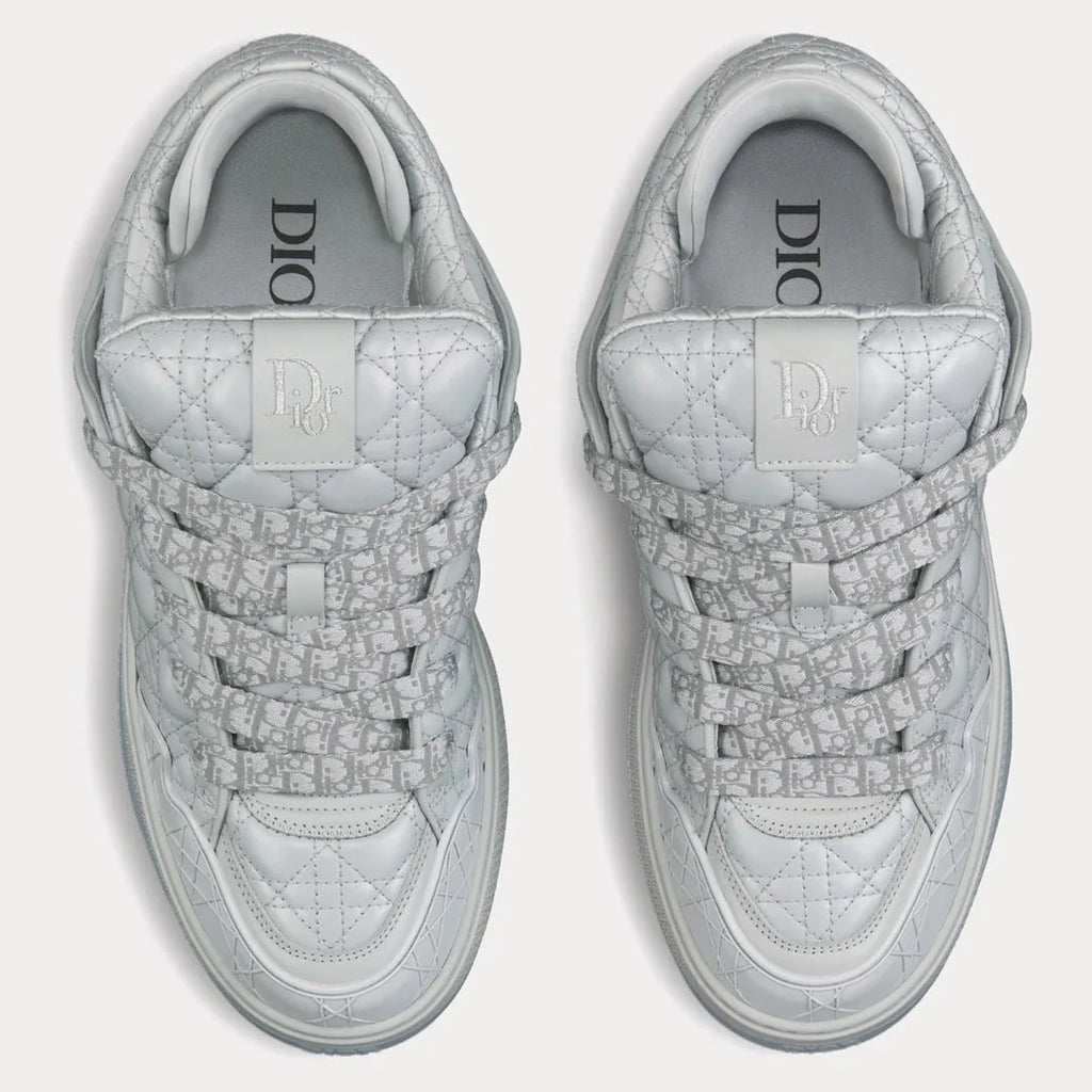 Dior B9S Skater en cuir gris Cannage Kumo