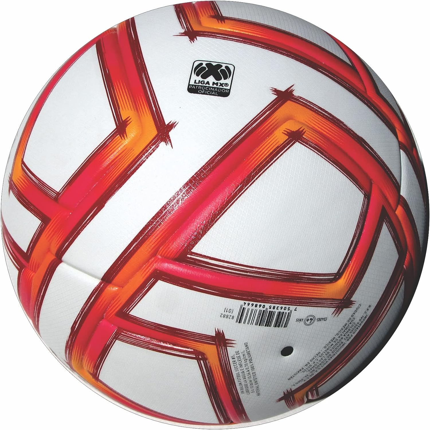 Voit Quality Pro Official Match Soccer Ball Liga MX Apertura 22 White Hi Vis Orange