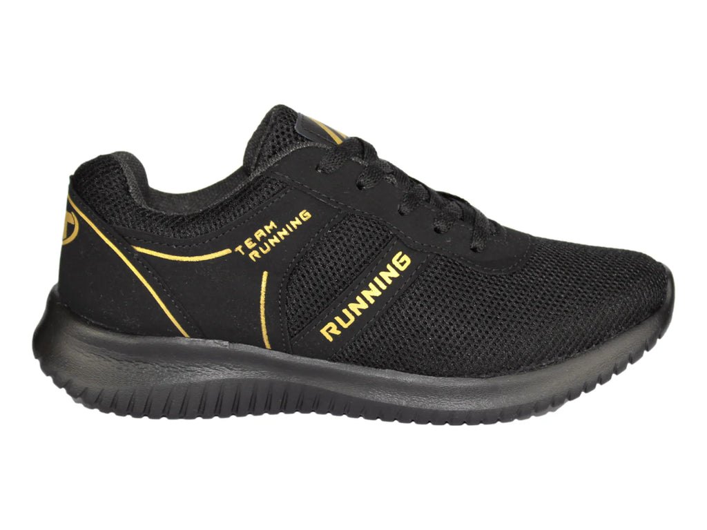 Tenis Alterno Negro con Oro para Mujer