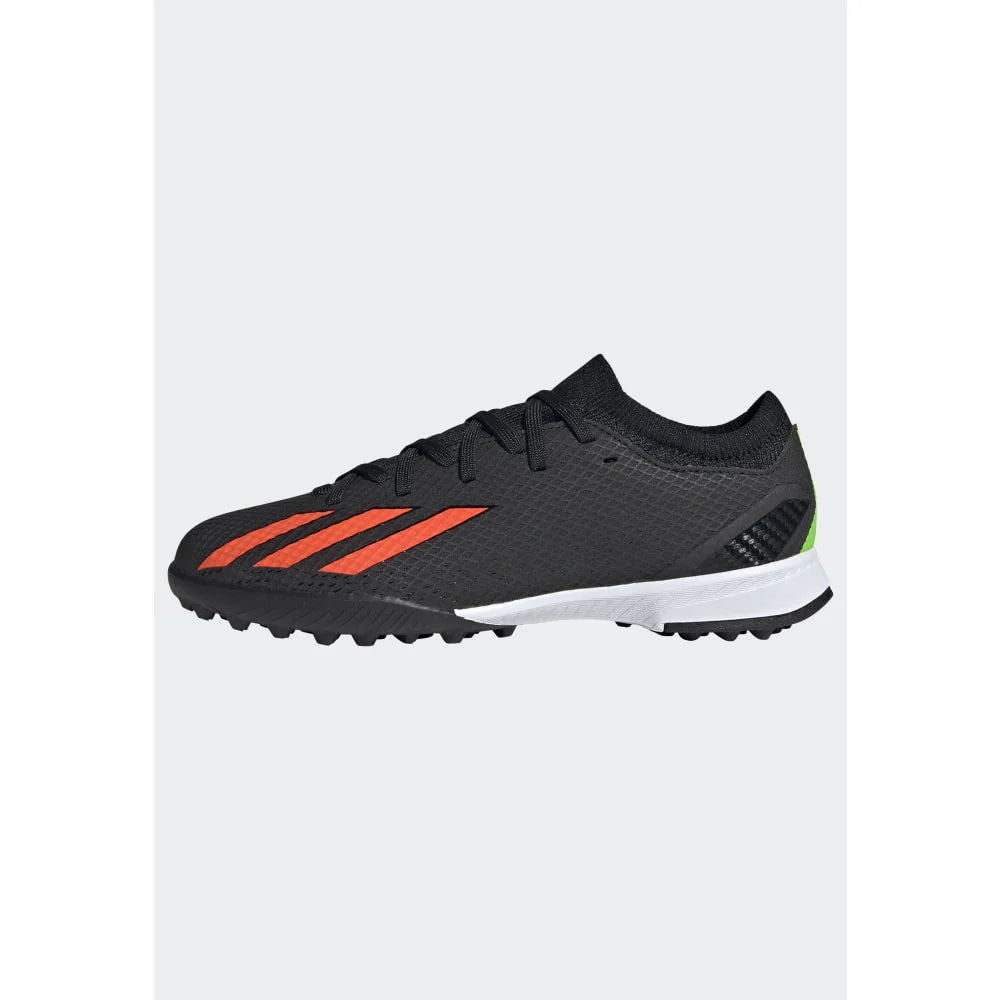 adidas Kids X Speed Portal 3 TF J Turf Football Boots Black Red