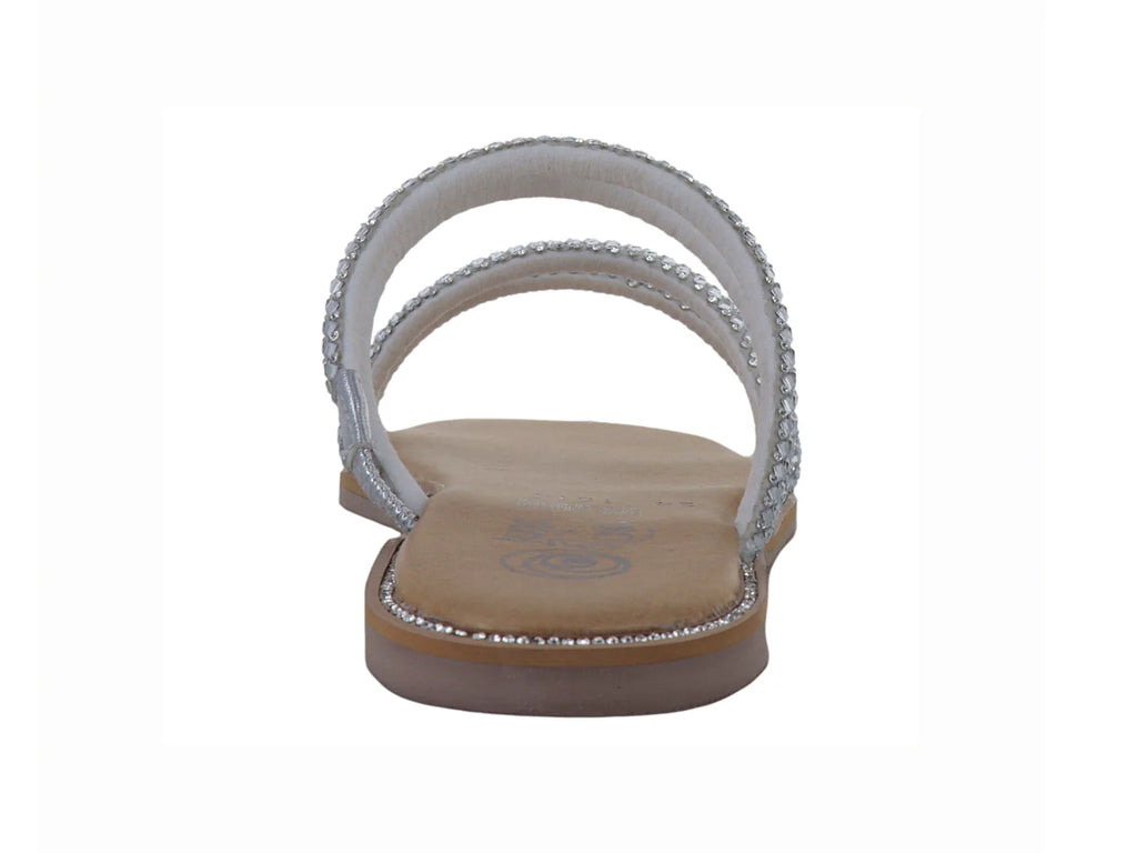 Sandalias Luna Rosa Trenzadas Plata para Mujer