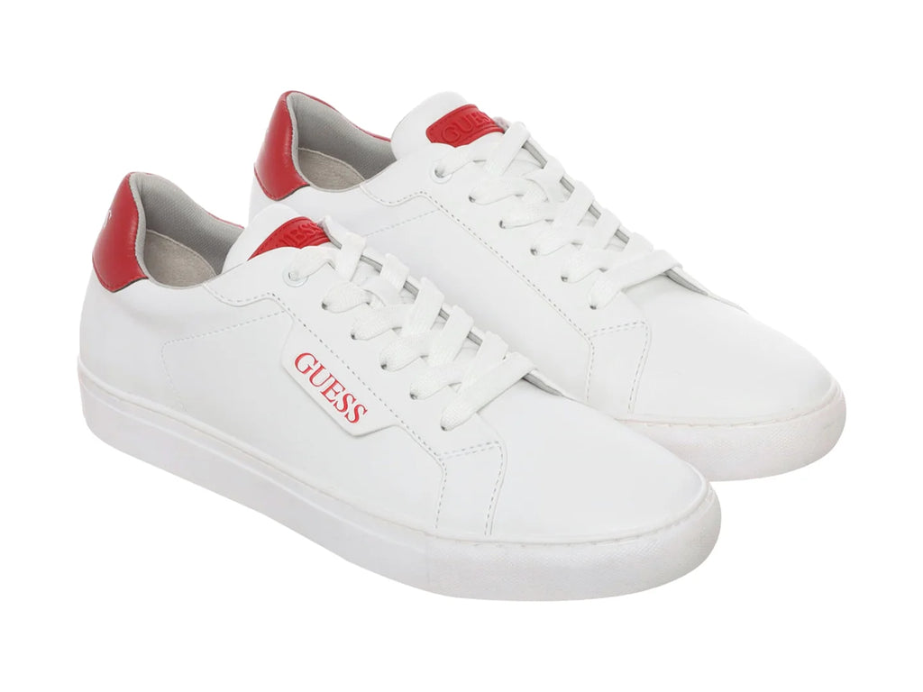 Tenis Guess Blanco con Rojo para Hombre