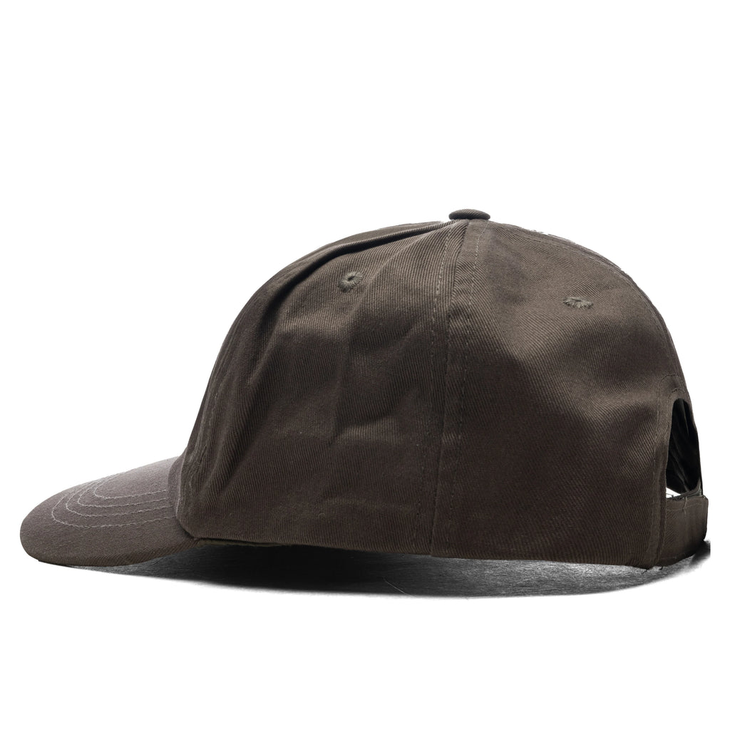 Metal Logo 5 Panel Hat Brown