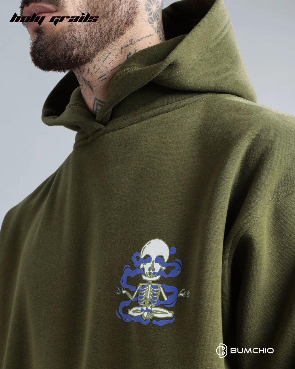 Dope Olive Green Hoodie HG x Bumchiq