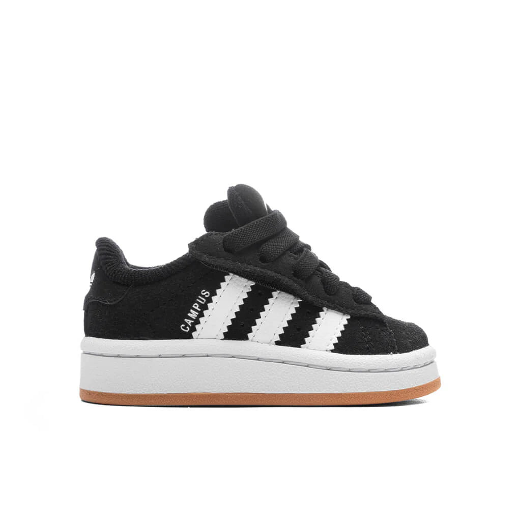 Toddlers Campus 00s Comfort Elastic Lace Core Black Cloud White Gum
