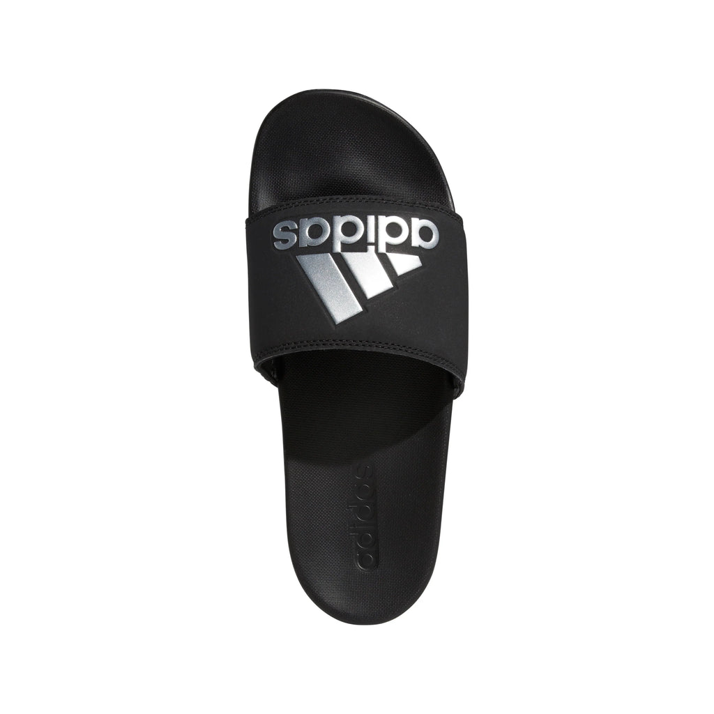 adidas Adilette Comfort Slides Black Silve