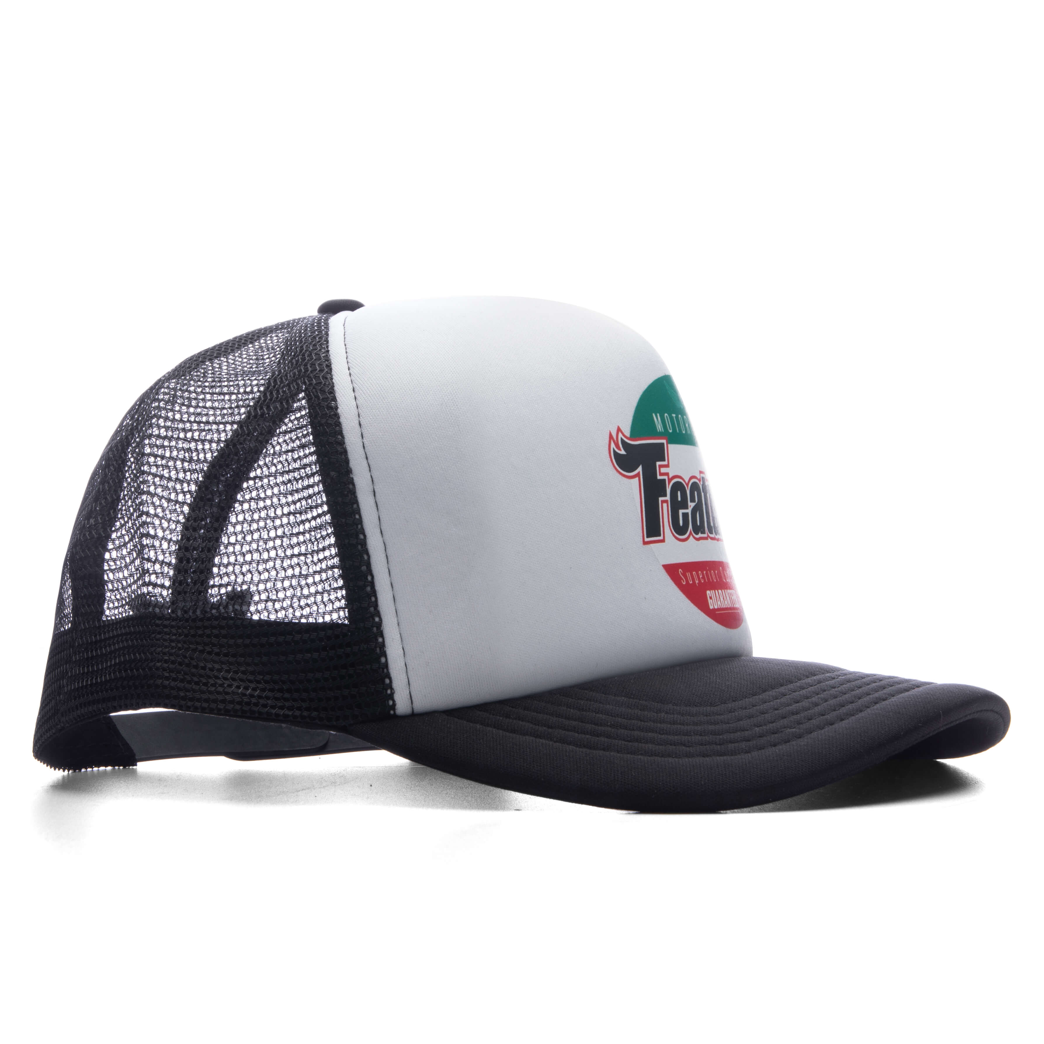 Motor Oil Trucker Black White