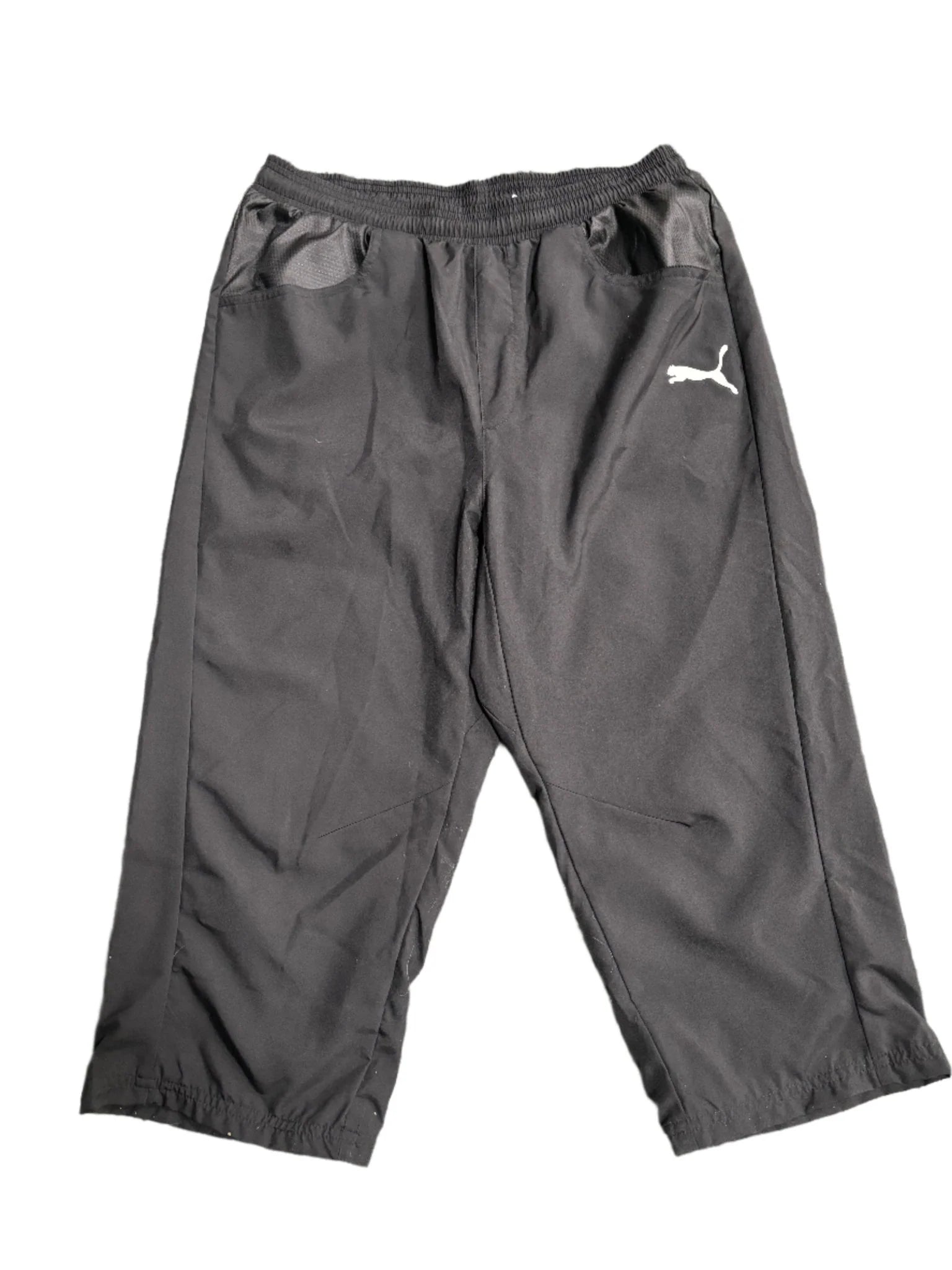 PUMA Womens King Woven 3 4 Pant Black Red