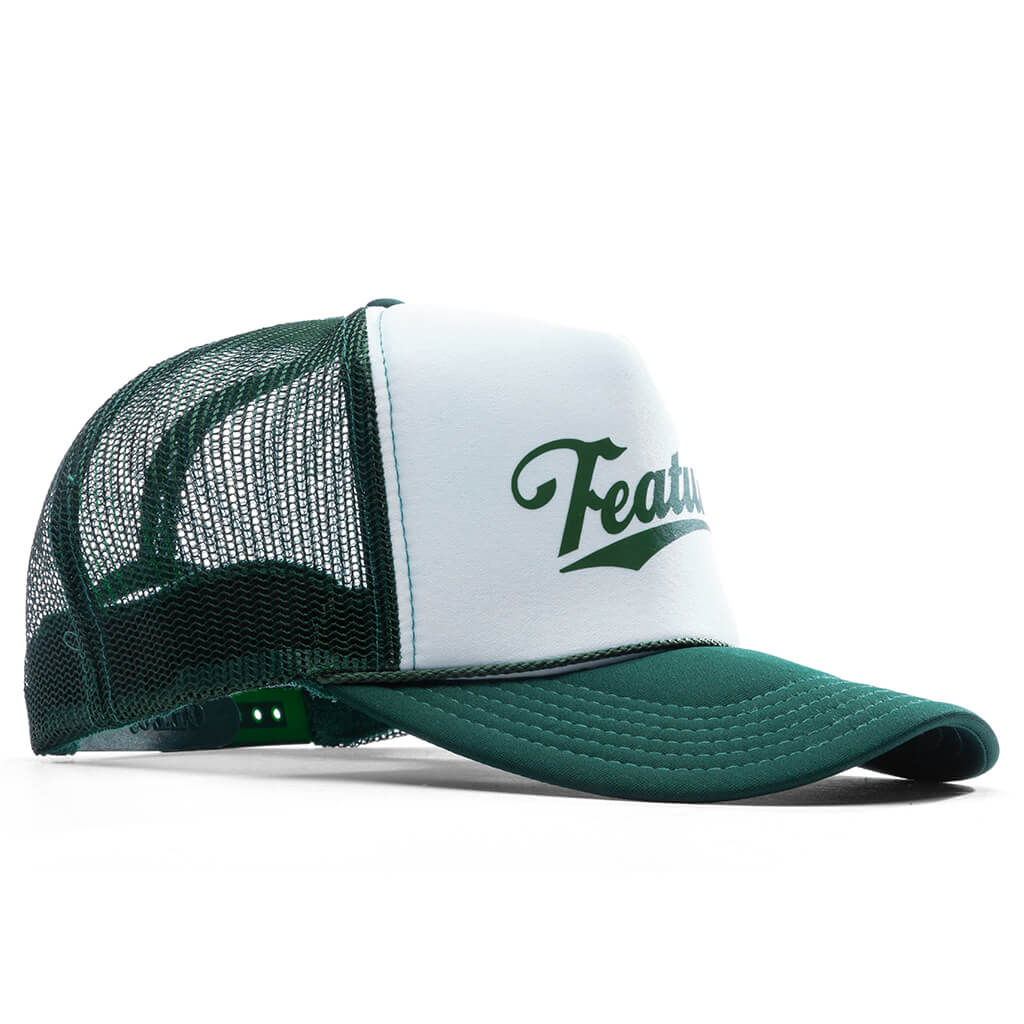 Frew Trucker Hat Dark Green White